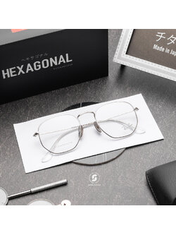 Ray-Ban RX8148V Hexagonal Titanium 1224 Silver