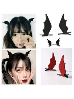 กิ๊บปีกค้างคาว กิ๊บฮาโลวีน [ 1คู่ ]