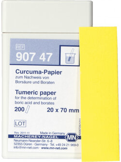 Turmeric paper 90747 กระดาษทดสอบกรดบอริกและบอเรต