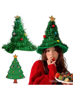 หมวกต้นคริสต์มาส หมวกปาร์ตี้ปีใหม่ หมวกแฟนซีคริสต์มาส