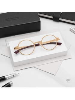 กรอบแว่น IC BERLIN Wilhelm Matte Gold