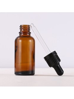 ขวดหยดสาร Dropper สีชา (10ขวด)