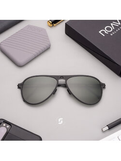แว่นกันแดด ROAV ATLAS 8101 Matte Black/G-15