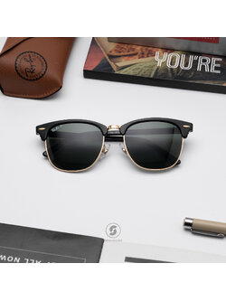 Ray Ban RB3016F 901/58 Clubmaster Polarized lenses