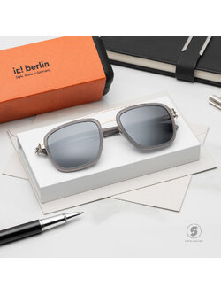 แว่นกันแดด IC BERLIN Jacob Grey HD Matte Bronze