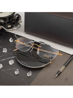 กรอบแว่น Silhouette Light Facette 5536/IB-7520 (เคลือบทองคำแท้)