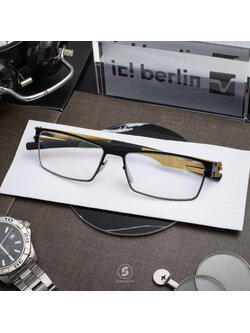 กรอบแว่น IC BERLIN Peter C. Black Gold