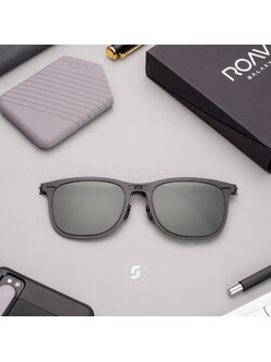 แว่นกันแดด ROAV LENOX 8002 Brush Matte Black/G-15