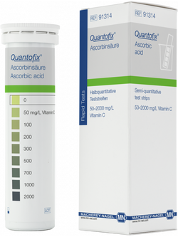 QUANTOFIX® Ascorbic acid test strips 91314 กระดาษทดสอบกรดแอสคอร์บิก/วิตามินซี