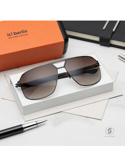 แว่นกันแดด IC BERLIN Henry Black