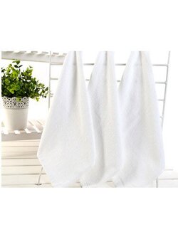 ผ้าขนหนู ผ้าเช็ดหน้า เช็ดมือ ขนาด 12x12 นิ้ว12 ชิ้น