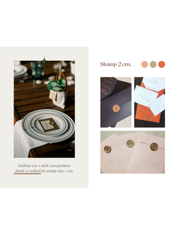 Customized wax stamps (ขนาด 2 ซม.)