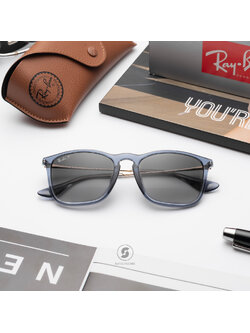 Ray Ban Chris RB4187F 6592T3 Transparent Blue Polarized