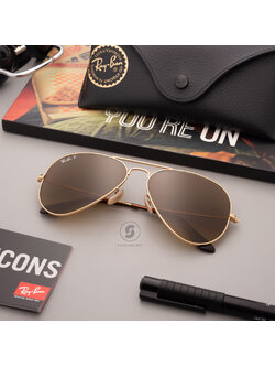 Ray Ban Aviator RB3025 001/M2 Crystal Polarized Brown Gradient