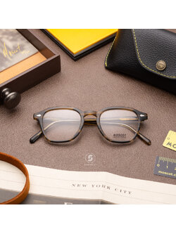 แว่นสายตา Moscot Vantz Brown Bamboo