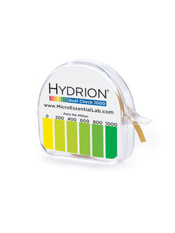 กระดาษวัดค่าน้ำยาฆ่าเชื้อแบบม้วน 0-1000 ppm (QC-1001)