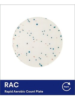 RAC แผ่นเพลทอาหารเลี้ยงเชื้อสำเร็จรูปแบบรวดเร็ว สำหรับทดสอบแอโรบิคแบคทีเรีย 3M™ Petrifilm™