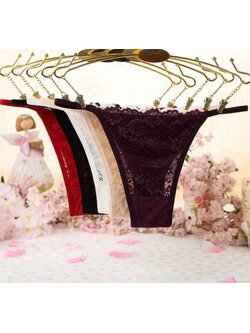 กางเกงในลูกไม้จีสตริง UN271-275