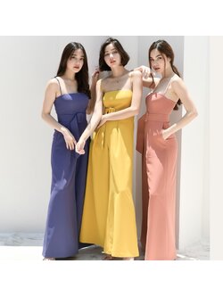 Lism J-009 จั๊มสูทกางเกงขายาวสุดชิคดีไซน์เก๋พร้อมเข็มขัดถอดได้ลุคนี้ปังค่า^^