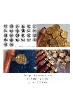 Alphabet Stamp (A-Z) Round shape