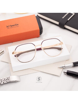กรอบแว่น IC BERLIN Bordeaux Gold
