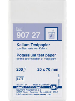 Potassium test paper 90727 กระดาษทดสอบโพแทสเซียม 250 mg/L