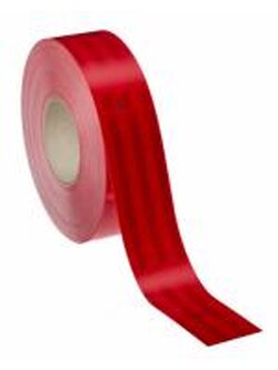 3M แถบสะท้อนแสงติดรถไดมอนด์เกรดสีแดง ขนาด 55ม.ม.x50 ม. (Conspicuity Marking For Vehicle Red Color)