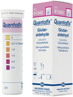 QUANTOFIX® Glutaraldehyde 91343 กระดาษทดสอบกลูตาราลดีไฮด์