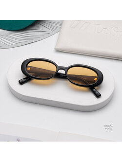 แว่นกันแดด Le Specs LSP2552181 Outta Love Black Mustard Mono