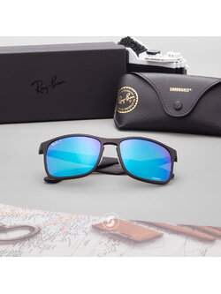 Ray-Ban RB4264 601SA1 MATTE BLACK Blue Flash Chomance Polarized