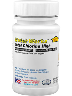 กระดาษวัดคลอรีนทั้งหมด Total Chlorine Test