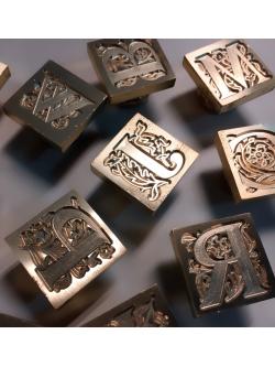 Alphabet Stamp (A-Z) Square Shape