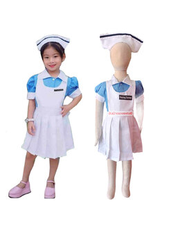 ชุดนักเรียนพยาบาลเด็ก ชุดพยาบาลฝึกหัดสำหรับเด็ก ชุดอาชีพในฝัน