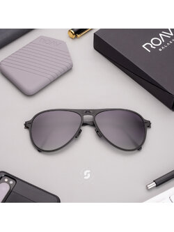 แว่นกันแดด ROAV ATLAS 8101 Matte Black/Grey
