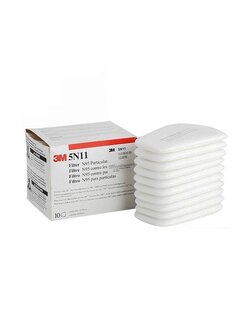3M 5N11 N95 Particulate Filter แผ่นกรองฝุ่น (10ชิ้น/1กล่อง)