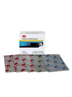 3M 02601 ฟองน้ำกระดาษทราย เบอร์ 800-1000 ขนาด 110x140 มม. (Ultrafine) 20 ชิ้นต่อกล่อง
