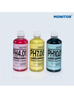 น้ำยาบัฟเฟอร์ pH 4,7,10 Buffer Solution น้ำยามาตรฐาน ยี่ห้อ Monitor มีใบเซอร์
