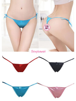 กางเกงในลูกไม้จีสตริงตัวจิ๋วแบบผูกข้าง UN-249-252