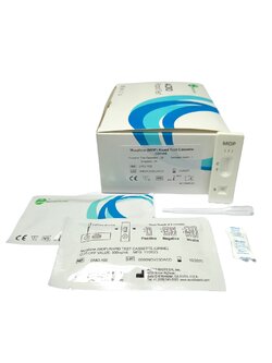 ชุดตรวจหาสารเสพติดมอร์ฟีนในปัสสาวะ ชนิดตลับทดสอบ (ACRO MOP Rapid Test Cassette)