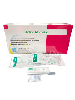 ชุดตรวจมอร์ฟีน เฮโรอีน ฝิ่น ในปัสสาวะ แบบหยด