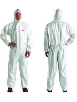 3M4510 COVERALL WHITE TYPE 5/6 ชุดป้องกันฝุ่น ละออง และสารเคมีเจือจาง PPE