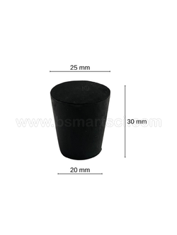 จุกยางดำตัน เบอร์ 10 (25x20x30 mm.)