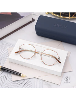 แว่นสายตา MYKITA ALMETA 572 Matte Silver Noisette Brown