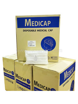 หมวกคลุมผมแบบตัวหนอน สีขาว ยี่ห้อDura