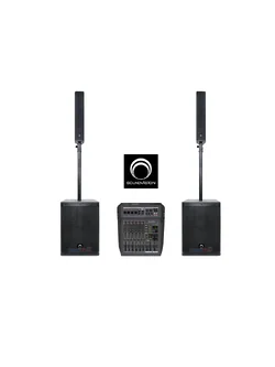 ชุดตู้ลำโพง SOUNDVISION ACS-1000 SET 1 พร้อม AMX-08 อนาล็อก มิกเซอร์ 8 ชาแนล