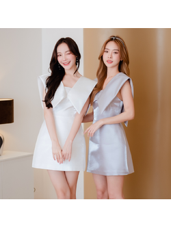 Lism D-088 Satin Winged Grace Dress ชุดเดรสซาติน