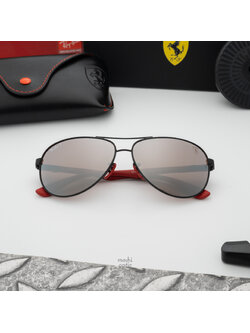 Ray-Ban RB8313M F002H2 Ferrari Collection Matte Black Polarized