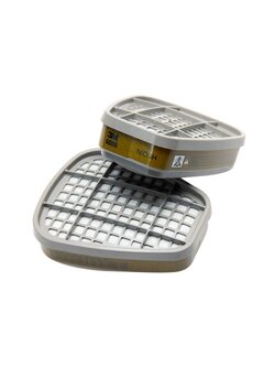 3M 6006 ไส้กรองไอระเหย สารตัวทำละลาย, กรดแก๊ส ฯลฯ สำหรับหน้ากาก 3M ไส้กรองคู่