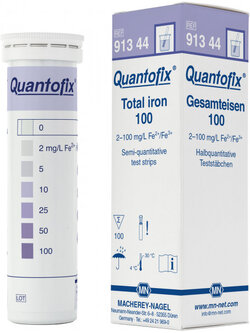 QUANTOFIX® Total Iron 100 91344 กระดาษทดสอบเหล็ก 100