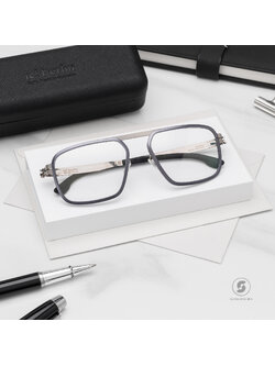กรอบแว่น IC BERLIN Rhodium Aubergine Shiny Graphite